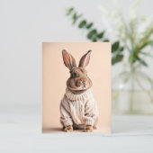 Rabbit en pull, Carte postale de poste (Debout devant)