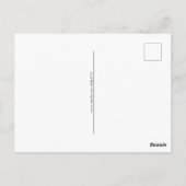 Rabbit en pull, Carte postale de poste (Dos)