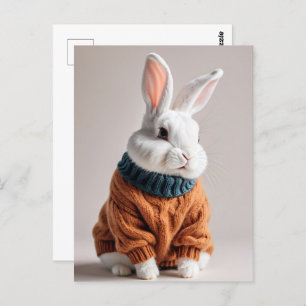 Rabbit en pull, Carte postale de poste
