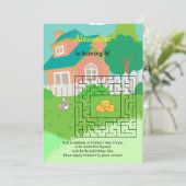 Rabbit et foin Invitations de Maze pour enfants (Debout devant)