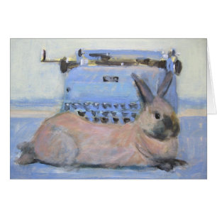 Rabbit et machine à écrire