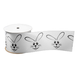 RABBIT FACE SATIN RIBBON LINT