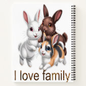 Rabbit family  notitieboek (Achterkant)