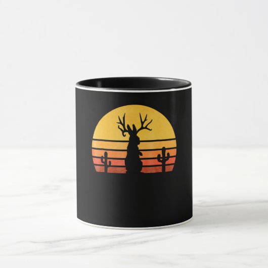 Rabbit Gift | 80 Jackalope Cryptid Rabbit Mok (Midden)