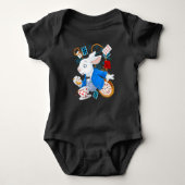 Rabbit Gift | Alice in Wonderland - witte konijn Romper (Voorkant)