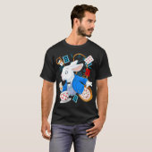 Rabbit Gift | Alice in Wonderland - witte konijn T-shirt (Voorkant volledig)