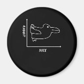Rabbit Gift | Duck Rabbit Graph Fun Wiskunde Teach Magneet (Voorkant)