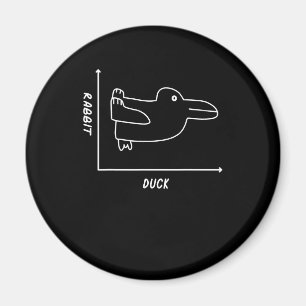 Rabbit Gift   Duck Rabbit Graph Fun Wiskunde Teach Magneet
