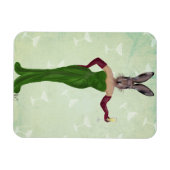 Rabbit Green Dress 2 Magneet (Horizontaal)