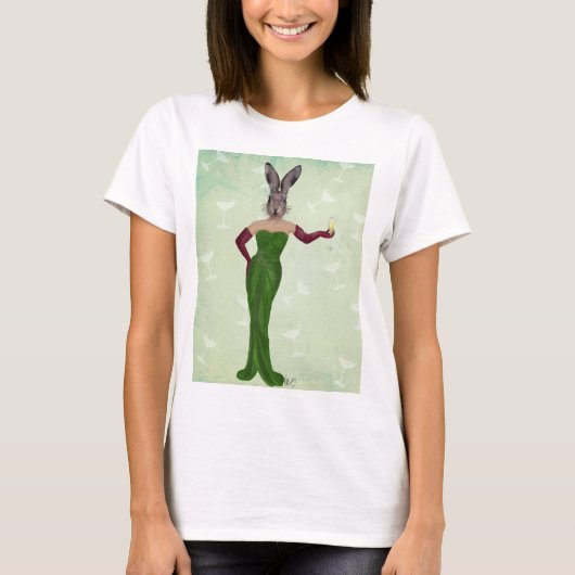 Rabbit Green Dress 2 T-shirt (Voorkant)