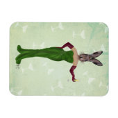 Rabbit Green Dress 3 Magneet (Horizontaal)