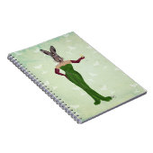 Rabbit Green Dress 3 Notitieboek (Rechterzijde)
