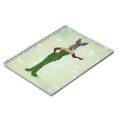 Rabbit Green Dress 3 Notitieboek (Linkerzijde)