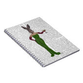 Rabbit Green Dress Notitieboek (Rechterzijde)