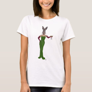 Rabbit Green Dress T-shirt