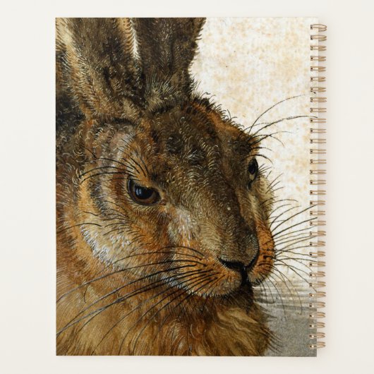Rabbit, Hare by Durer  Natuur Art, 1502 Planner (Achterkant)