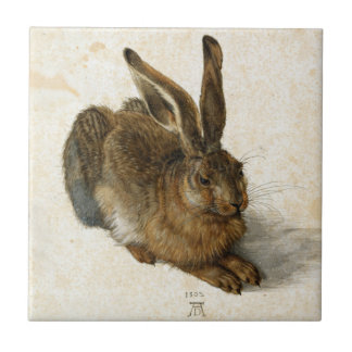 Rabbit, Hare by Durer  Natuur Art uit 1502 Tegeltje
