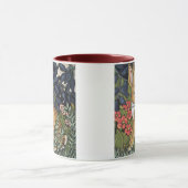 Rabbit Hare in Forest William Morris Style Mok (Midden)