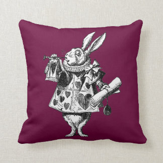 Rabbit Herald Victoriaans Alice in Wonderland Pill Kussen