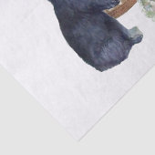 Rabbit Hydrangea Flower Bucket French Decoupage Tissuepapier (Detail)