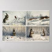 Rabbit Illustration Poster (Voorkant)