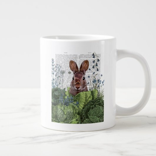 Rabbit in a Cabbage Patch Extra Grote Beker (Rechts)