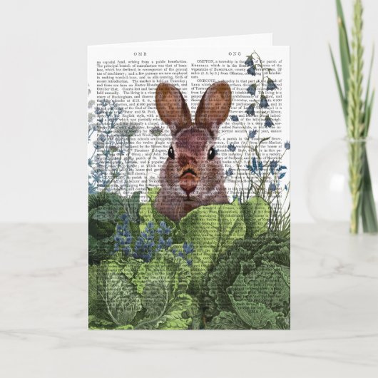 Rabbit in a Cabbage Patch Kaart (Voorkant)