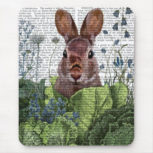 Rabbit in a Cabbage Patch Muismat (Voorkant)