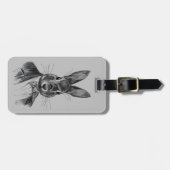 Rabbit in Suit Portret Bagagelabel (Voorkant horizontaal)