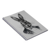 Rabbit in Suit Portret Notitieboek (Rechterzijde)