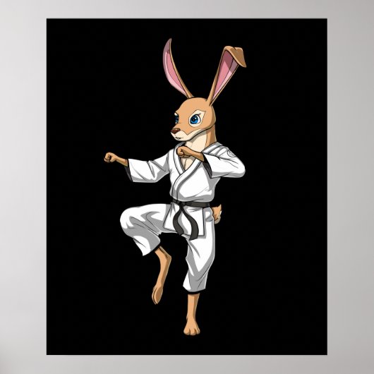 Rabbit Karate Poster (Voorkant)