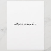 Rabbit  Lino Style Change of Address Card  Flyer (Achterkant)