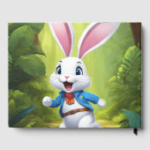 Rabbit Logo Black Guest Book Gastenboek (Achterkant)