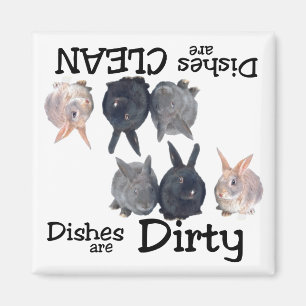 Rabbit Lovers Dishwasher Magnet Magneet