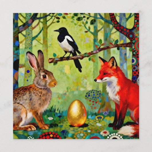 Rabbit, Magpie, Fox and “The Forest’s Secret”  Kaart (Voorkant)