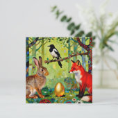 Rabbit, Magpie, Fox and “The Forest’s Secret”  Kaart (Staand voorkant)