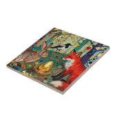 Rabbit, Magpie, Fox and “The Golden Goose Egg” Tegeltje (Zijkant)