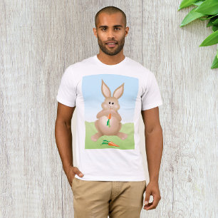 Rabbit Manger Un T-shirt Homme Carrot