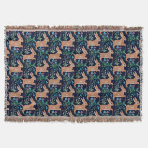 Rabbit medieval Throw Blanket Deken