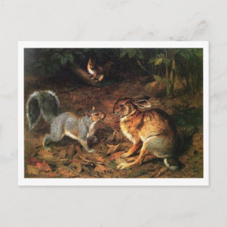 Rabbit Meet Squirrel Briefkaart