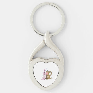 rabbit & monkey sleutelhanger