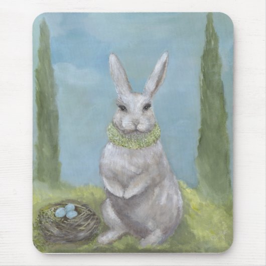 Rabbit Mousepad Muismat (Voorkant)