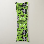 Rabbit Nordic Scandinavian Folk Art Lichaamskussen (Voorkant Verticaal)