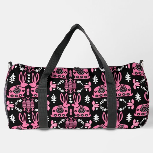 Rabbit Nordic Scandinavian Folk Art Plunjezak (Achterkant)