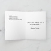 Rabbit of the Egg Easter Kaart (Binnen)