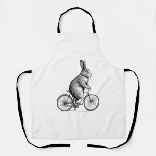 Rabbit On A Bike Bunny Fietsen Fietsen Fietsen Man Schort