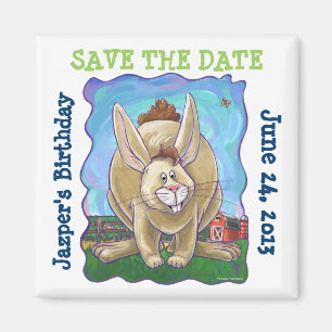 Rabbit Party Center Magneet