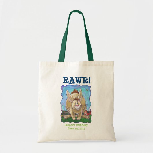 Rabbit Party Center Tote Bag (Voorkant)