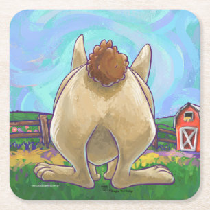 Rabbit Party Center Vierkante Kartonnen Onderzetter