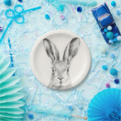 Rabbit Pencil Tekening Papieren Bordje (Feest)